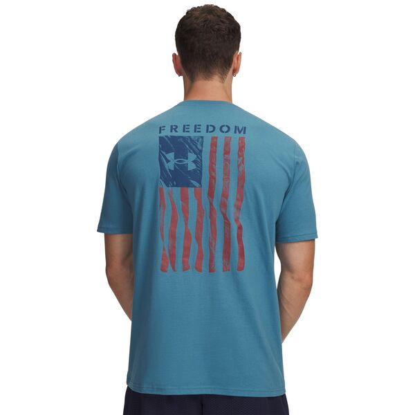 アンダーアーマー メンズ トップス Tシャツ グラフィック Under Armour Men Freedom Flagraphic T-Shirt Boundless Blue/Wham Blue ブルー