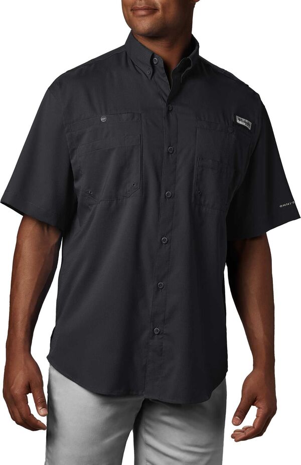 コロンビア メンズ トップス シャツ Columbia Men's PFG TamiamiI Short Sleeve Shirt Black ブラック