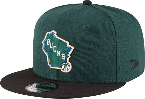 ニューエラ メンズ アクセサリー 帽子 New Era Men's Milwaukee Bucks Green 9Fifty Adjustable Hat NoColor グリーン｜ReVida 店