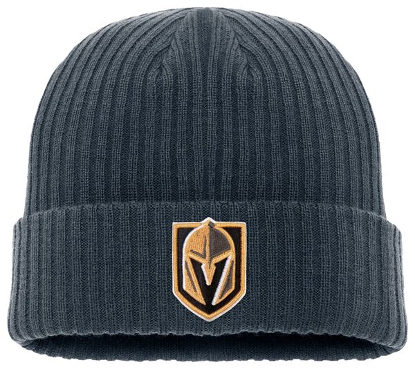 ファナティクス メンズ アクセサリー 帽子 Fanatics NHL Adult Vegas Golden Knights 2024 Core Black Cuff Beanie NoColor ブラック｜ReVida 店
