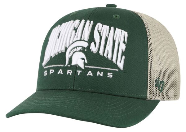 フォーティーセブン メンズ アクセサリー 帽子 '47 Adult Michigan State Spartans Dark Green Arid Adjustable Trucker Hat NoColor グリーン