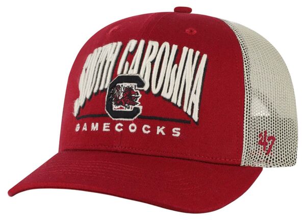 フォーティーセブン メンズ アクセサリー 帽子 '47 Adult South Carolina Gamecocks Razored Arid Adjustable Trucker Hat NoColor レッド