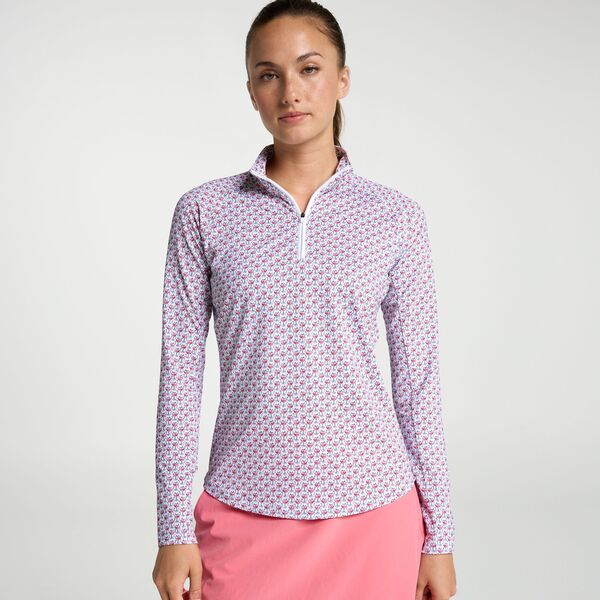 ウォルターヘーゲン レディース トップス シャツ Walter Hagen Women's Performance 11 UV Suncover 1/4 Zip Manhattan Drinks
