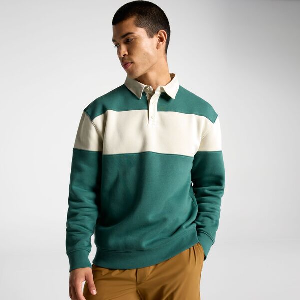 DSG メンズ トップス シャツ フリース DSG Men's Classic Fleece Rugby Pullover Dark Green グリーン