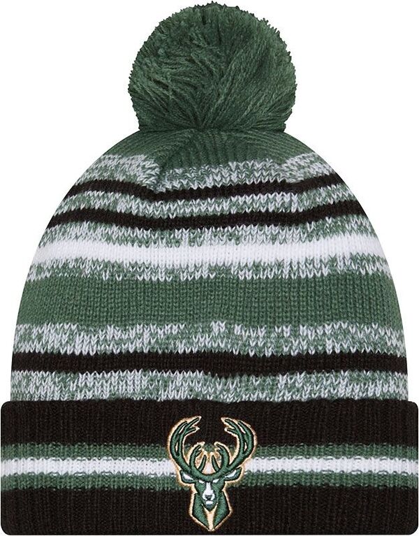 ニューエラ メンズ アクセサリー 帽子 ニット New Eradult Milwaukee Bucks Green Cheer Knit Hat NoColor グリーン｜ReVida 店
