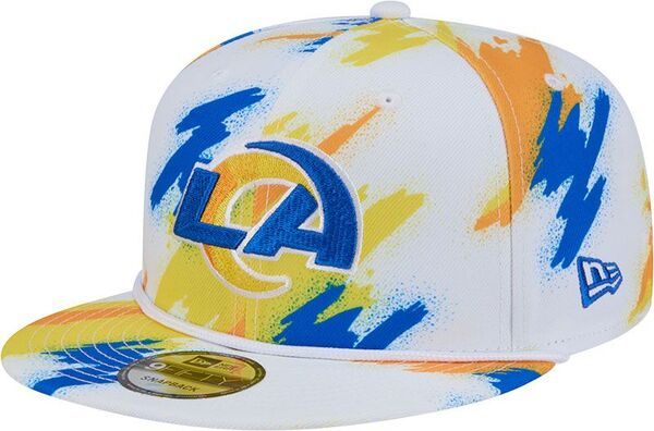 ニューエラ メンズ アクセサリー 帽子 New Eradult Los Angeles Rams Paint Blue 9fifty Adjustable Hat NoColor ブルー
