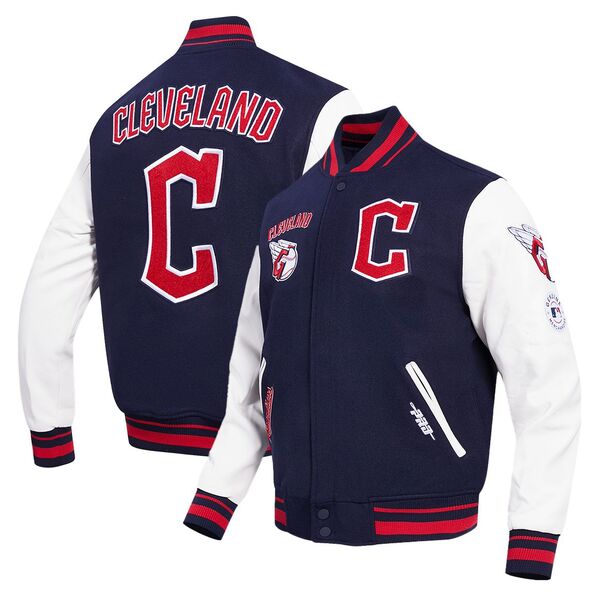 プロスタンダード メンズ アウター ジャケット・ブルゾン Pro Standard Men's Cleveland Guardians Navy Retro Classic Jacket NoColor ネイビー｜ReVida 店 46,080円