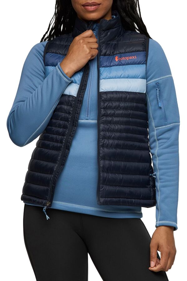 コートパクシー レディース アウター ジャケット・ブルゾン ベスト ダウン Cotopaxi Women's Fuego Down Vest Carbon Stripes ストライプ