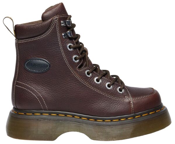 お医者さんマーチン レディース シューズ ブーツ・レインブーツ Dr. Martens Women\u0027s Buzz 8-Eye Boots Dark Brown 赤銅色