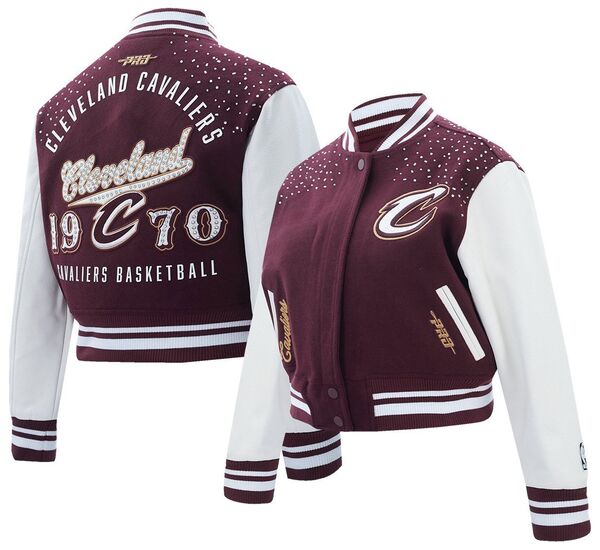 プロスタンダード レディース アウター ジャケット・ブルゾン Pro Standard Women's Cleveland Cavaliers Maroon Legacy Varsity Jacket NoColor マルーン