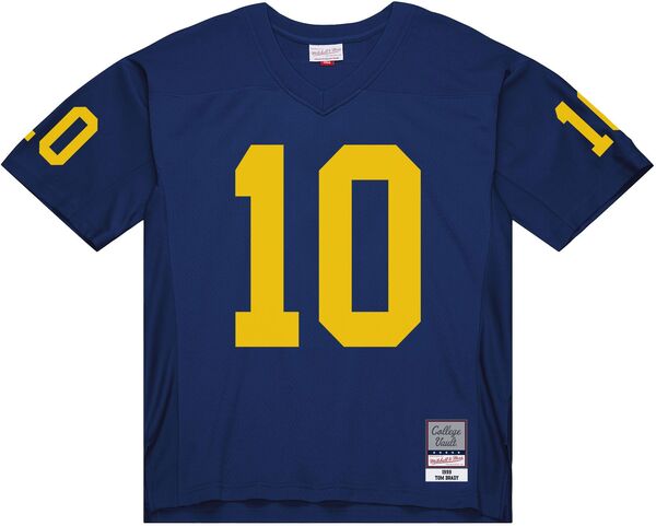 ミッチェル&ネス メンズ トップス シャツ ジャージー Mitchell & Ness Men's 1999 Michigan Wolverines Tom Brady #10 Navy Legacy Jersey NoColor ネイビー｜ReVida 店