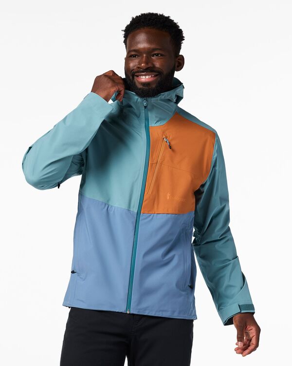 コートパクシー メンズ アウター 上衣・上衣 Cotopaxi Men\u0027s Impermeo 3L Shell Jacket Everglade and Steel Blue 青色