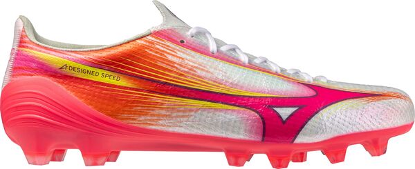 ミズノ メンズ シューズ スニーカー Mizuno Alpha III Elite FG Soccer Cleats Pink/White ホワイト
