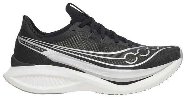 サッカニー メンズ シューズ スニーカー Saucony Men's Endorphin Pro 5 Running Shoe Black/Silver ブラック