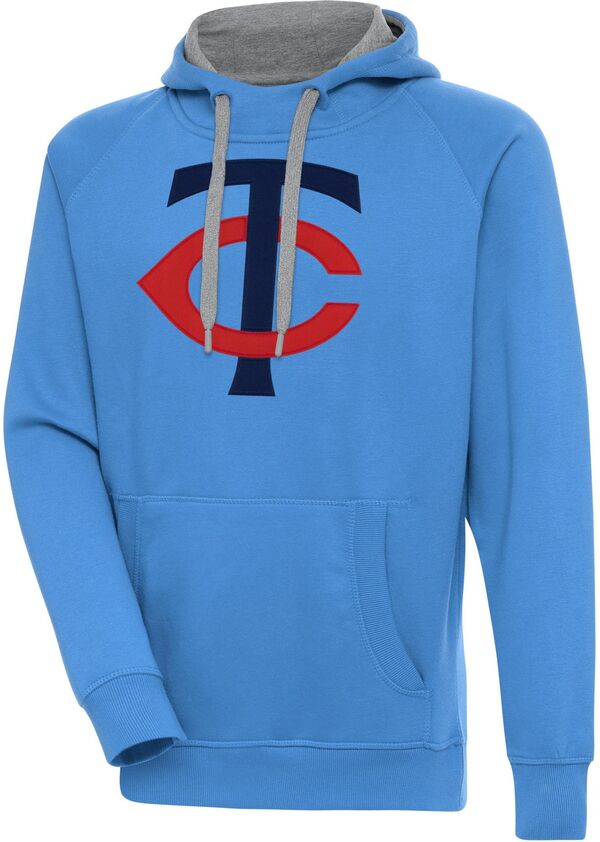 アンティグア メンズ アウター パーカー・スウェット Antigua Men\u0027s Minnesota Twins Blue Victory Pullover Hoodie NoColor 青色