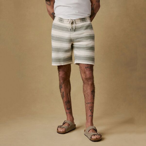 ファレティ メンズ ボトムス ハーフパンツ・ショーツ Faherty Men's Whitewater Sweatshort Shell Point Stripe ストライプ