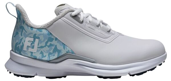 フットジョイ レディース シューズ スニーカー FootJoy Women\'s Fuel Golf Shoes White/Blue Camo ホワイト|ReVida 店