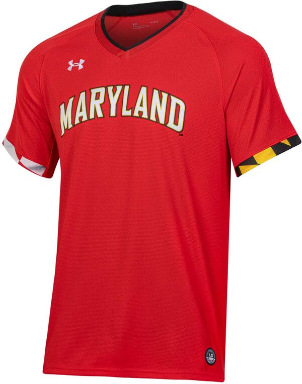 アンダーアーマー レディース トップス シャツ ジャージー Under Armour Women's Maryland Terrapins Red Softball Jersey NoColor レッド