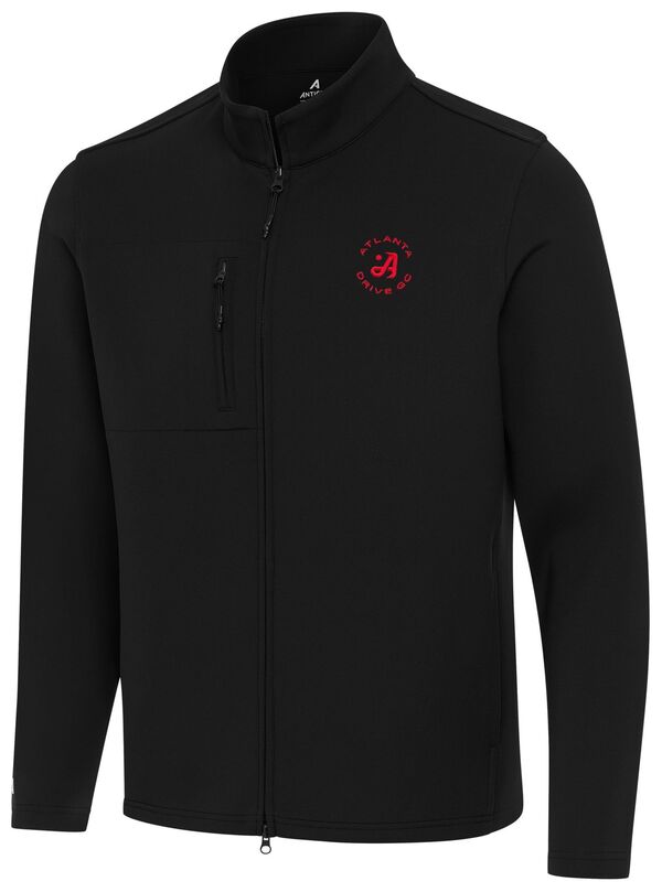 アンティグア メンズ アウター ジャケット・ブルゾン Antigua Men's TGL Atlanta Drive GC Black Objection Full-Zip Golf Jacket NoColor ブラック|ReVida 店