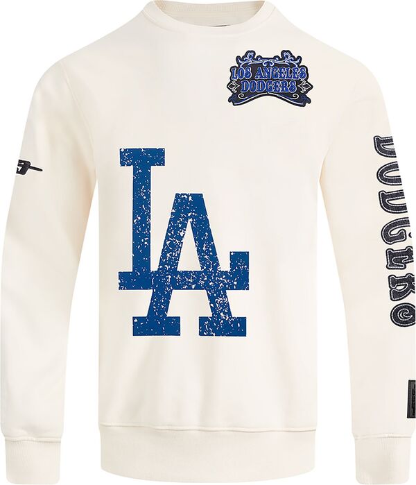 プロスタンダード メンズ アウター パーカー・スウェット クルーネック シャツ フリース Pro Standard Men's Los Angeles Dodgers Cream Fleece Crewneck Sweatshirt NoColor クリーム｜ReVida 店 14,220円