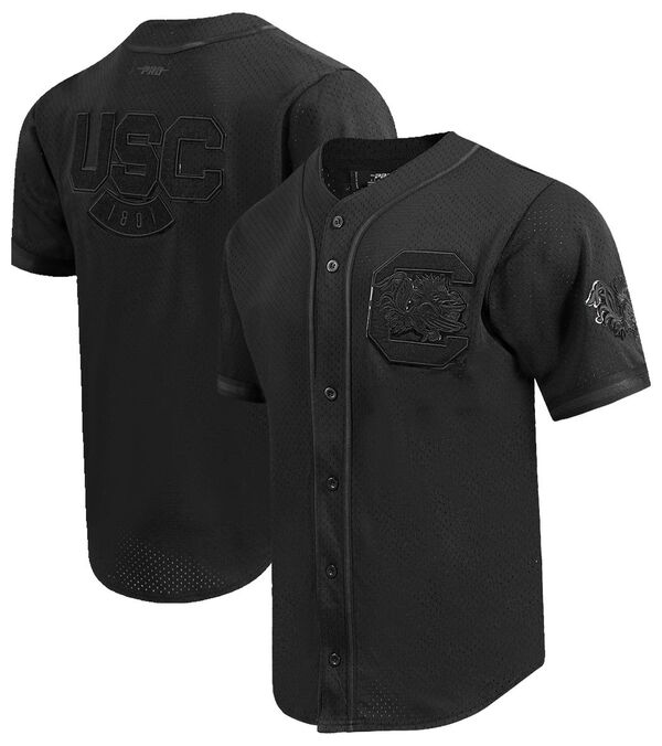 プロスタンダード メンズ トップス シャツ ジャージー Pro Standard Men'south Carolina Gamecocks Black Replica Full-Button Baseball Jersey NoColor ブラック