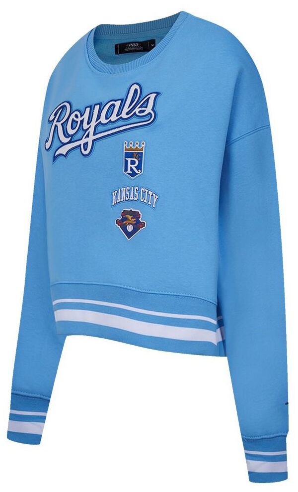 プロスタンダード レディース アウター パーカー・スウェット シャツ Pro Standard Women's Kansas City Royals Blue Classic Pullover Sweatshirt NoColor ブルー｜ReVida 店