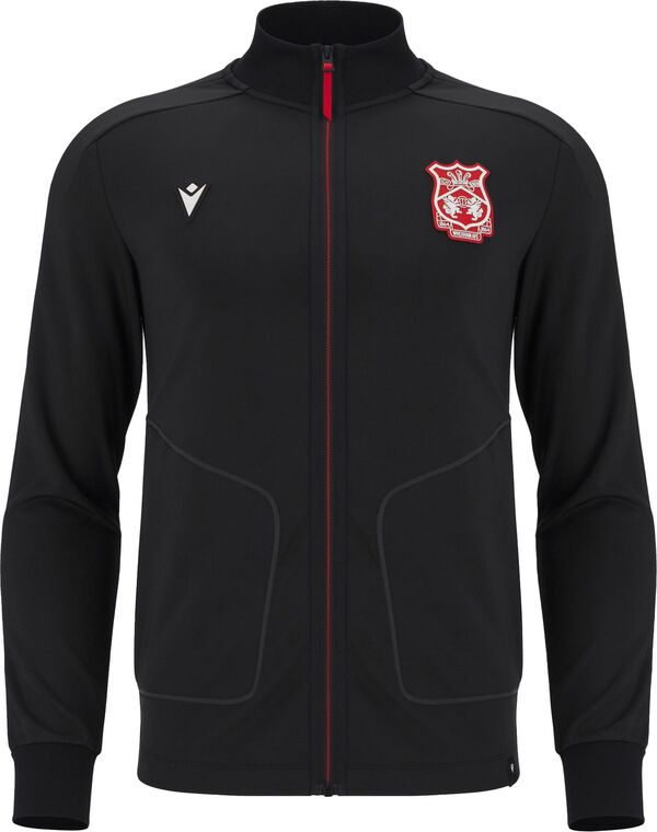 マクロン メンズ アウター ジャケット・ブルゾン Macron Adult Wrexham 2025 Black Home Prematch Full-Zip Jacket NoColor ブラック