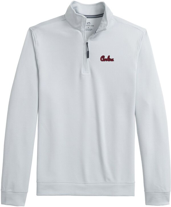 サウザーンタイド メンズ アウター ジャケット・ブルゾン Southern Tide Men'south Carolina Gamecocks Grey Schooner Quarter-Zip Jacket NoColor グレー