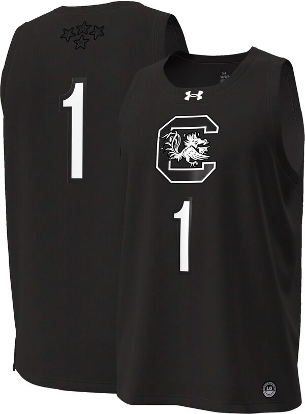 アンダーアーマー レディース トップス シャツ ジャージー Under Armour Women'south Carolina Gamecocks Black Undisputed Replica Jersey NoColor ブラック