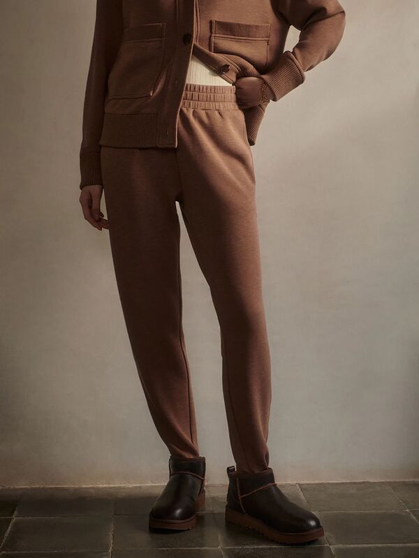 バーレイ レディース ボトムス 心地好いズボン下 Varley Women\u0027slim Zip Hem Pants Golden Bronze Marl マール