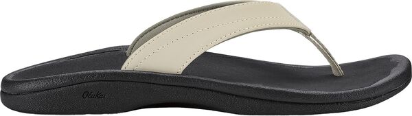 オルカイ レディース シューズ スニーカー OluKai Women's ‘ Ohana Flip Flop Ecru/Black エクリュ