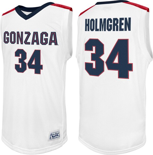 レトロブランド メンズ トップス シャツ ジャージー Original Retro Brand Men's Gonzaga Bulldogs White Chet Holmgren #34 Replica Jersey NoColor ホワイト