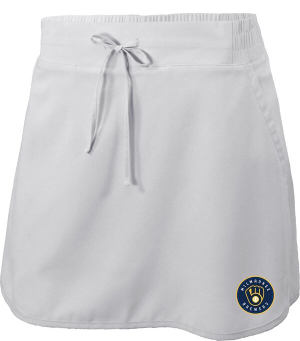 コロンビア レディース ボトムスカート Columbia Women's Milwaukee Brewers Omni-Wick Lakewood Pineskort White ホワイト｜ReVida 店