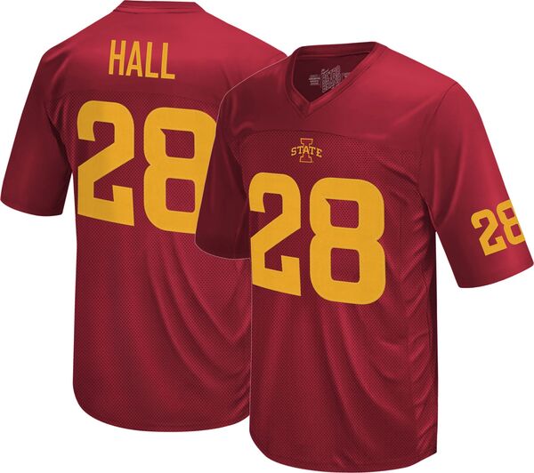 レトロブランド メンズ トップス シャツ ジャージー Retro Brand Men's Iowa State Cyclones Breece Hall #28 Cardinal Replica Football Jersey NoColor