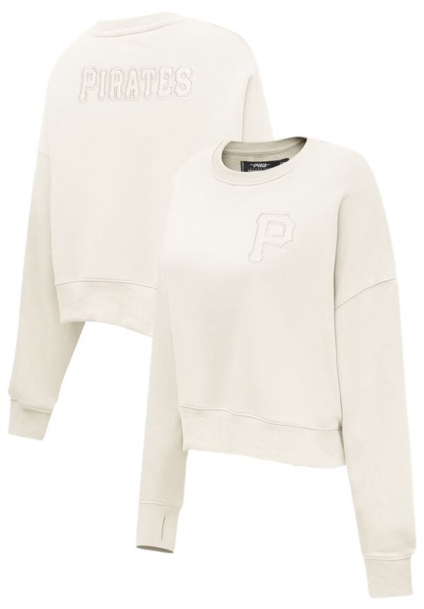 プロスタンダード レディース アウター パーカー・スウェット クルーネック シャツ Pro Standard Women's Pittsburgh Pirates Cream Classicrewneck Sweatshirt NoColor クリーム|ReVida 店