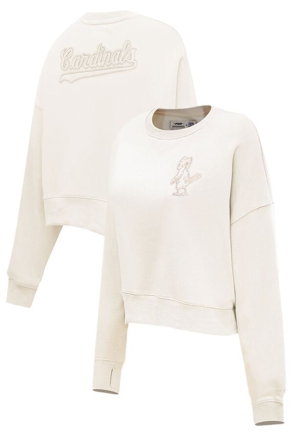 プロスタンダード レディース アウター パーカー・スウェット クルーネック シャツ Pro Standard Women'st. Louis Cardinals Cream Classicrewneck Sweatshirt NoColor クリーム｜ReVida 店