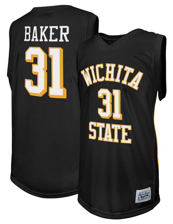 レトロブランド メンズ トップス シャツ ジャージー Retro Brand Men's Wichita State Shockers Ron Baker #31 Black Replica Basketball Jersey NoColor ブラック