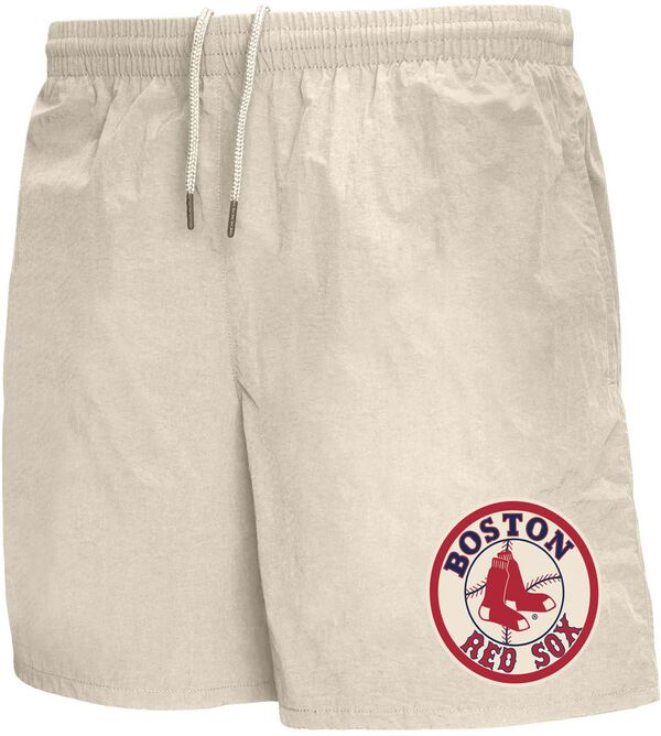 ミッチェル&ネス メンズ ボトムス ハーフパンツ・ショーツ ショートパンツ ロゴ Mitchell & Ness Adult Boston Red Sox Vinylogo Cream Athletic Shorts NoColor クリーム|ReVida 店