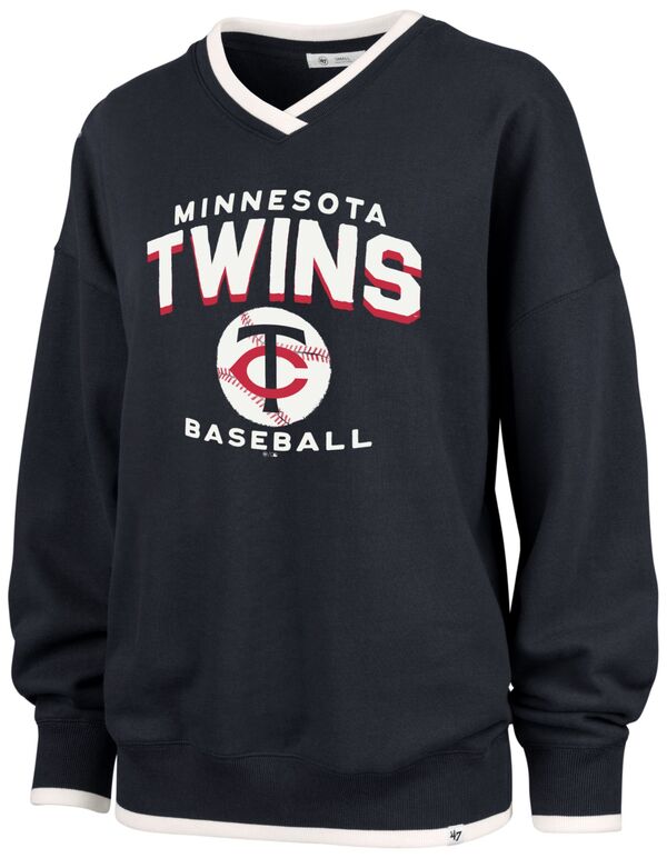 フォーティーセブン レディース アウター パーカー・スウェット クルーネック シャツ '47 Women's Minnesota Twins Blue Wax Pack Eighties Crewneck Sweatshirt NoColor ブルー｜ReVida 店
