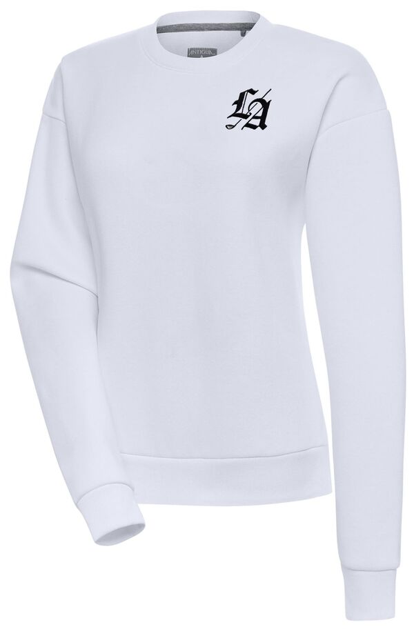 アンティグア レディース アウター パーカー・スウェット クルーネック シャツ Antigua Women's TGLos Angeles Golf Club White Victory Crew Neck Sweatshirt NoColor ホワイト|ReVida 店