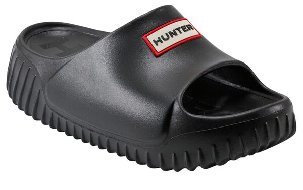 山立ち レディース シューズ サンダル HUNTER Women\u0027s Faroe Casual Slip-on Flat Sandals Black 黒いこと