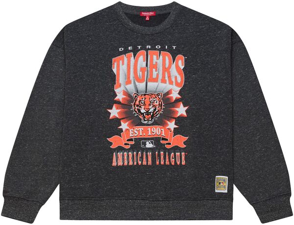 ミッチェル&ネス レディース アウター パーカー・スウェット クルーネック シャツ Mitchell & Ness Women's Detroitigers Black Enxyme Star Crewneck Sweatshirt NoColor ブラック｜ReVida 店