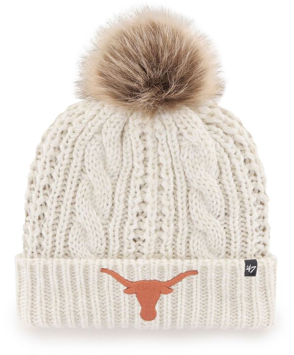 フォーティーセブン レディース アクセサリー 帽子 ニット '47 ‘ 47 Women's Texas Longhorns White Meeko Knit Beanie NoColor ホワイト