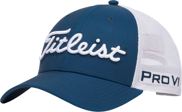タイトリスト レディース アクセサリー 帽子 メッシュ Titleist Adultour Performance Mesh Golf Hat Monterey/White ホワイト