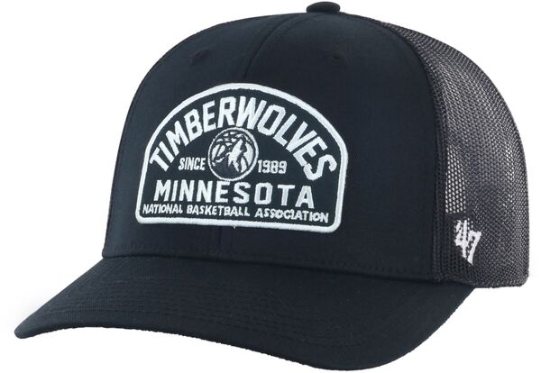 フォーティーセブン レディース アクセサリー 帽子 '47 Adult Minnesota Timberwolves Black and White Leland Trucker NoColor ホワイト｜ReVida 店