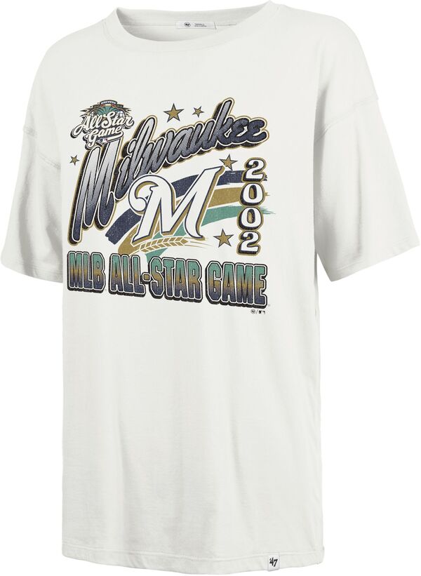 フォーティーセブン レディース トップス Tシャツ '47 Women's Milwaukee Brewers Cream Cooperstown Playoff Sadie T-Shirt NoColor クリーム｜ReVida 店