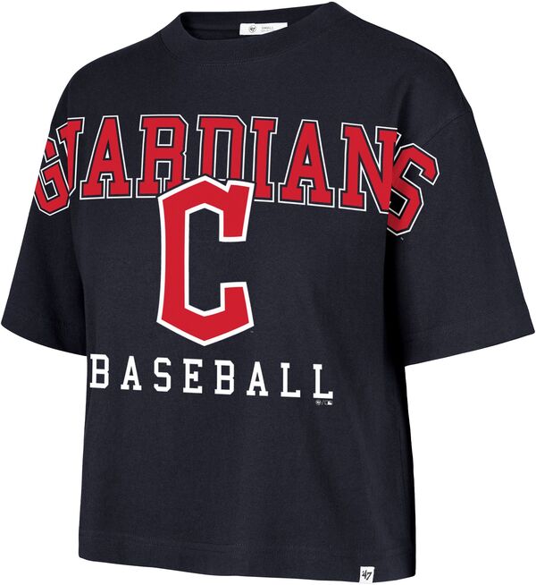 フォーティーセブン レディース トップス Tシャツ クロップド '47 Women's Cleveland Guardians Navy Foundation Cropped T-Shirt NoColor ネイビー｜ReVida 店 14,414円