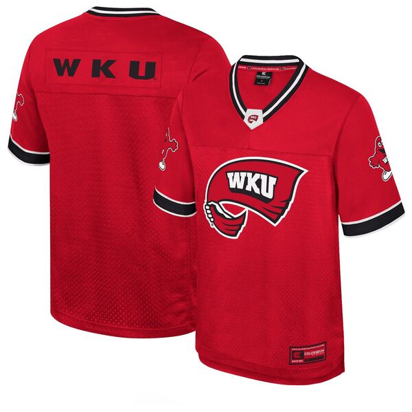 コロシアム メンズ トップス シャツ ジャージー Colosseumen's Western Kentucky Hilltoppers Red Hits Football Jersey NoColor レッド