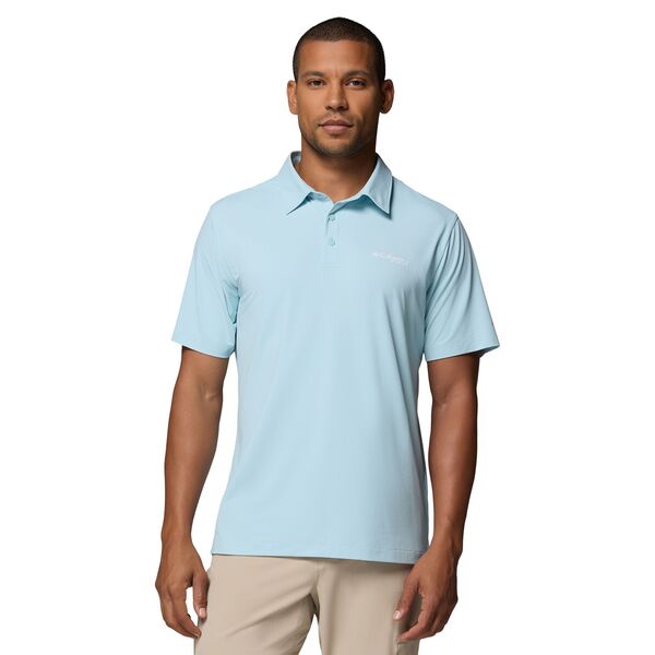コロンビア メンズ トップス ポロシャツ Columbia Men'solar Stream Polo Marine Light|ReVida 店
