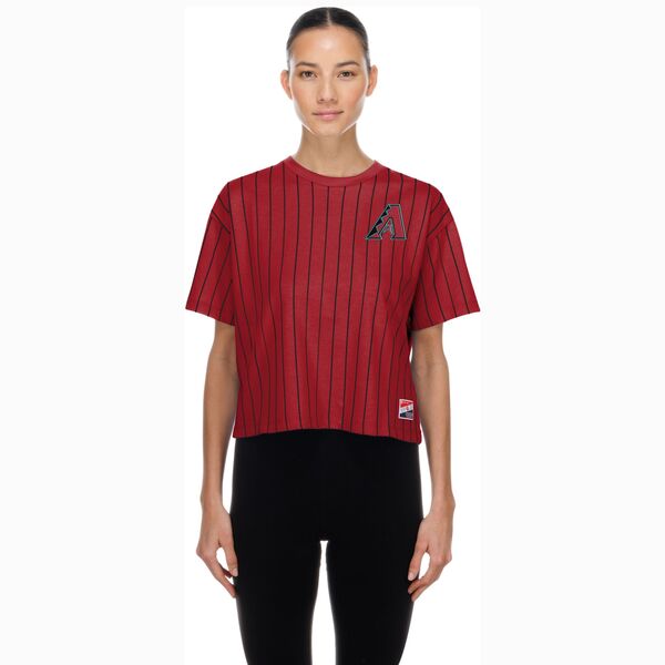 ニュー内鰓 レディース トップス プルオーバー New Era Women\u0027s Arizona Diamondbacks Red Throwback T-Shirt NoColor 赤いこと